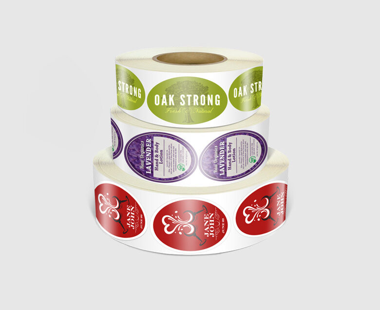 oval roll label